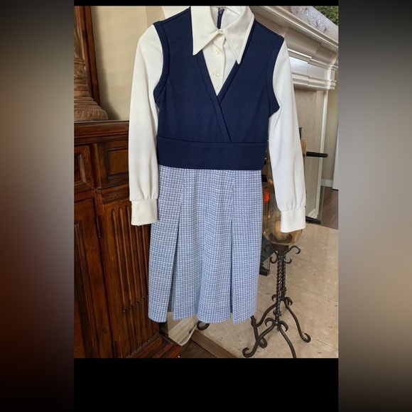 Jonathan Logan Dresses & Skirts - Vintage 60’s Mod jumper dress dagger pinafore